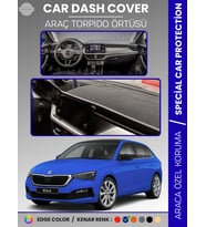 SKODA SCALA (2019-2024) Torpido Örtüsü Ön Göğüs Halı Torpido Koruma Tam Uyum Kaymaz UV Koruma