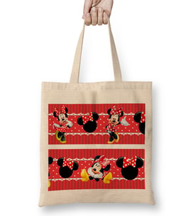 Minnie Mouse 05 Bez Çanta Uzun Saplı