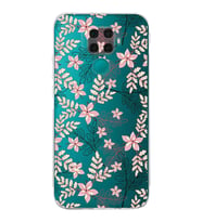 PrintiFy Huawei Mate 30 Lite Uyumlu Kamera Korumalı Floral Kırmızı Tasarımlı Şeffaf Silikon Kılıf