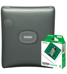 İnstax SQ LİNK 10'lu film Kare Format Siyah Fotoğraf Yazıcısı