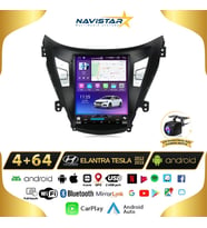 Hyundai Elantra Tesla 4GB + 64GB 2012-2015 Model Kablosuz Carplay Navigasyon Qled Multimedya Sistemi