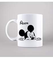 Mickey Mouse Baskılı Kupa Kişiye Özel