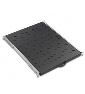 AGER Dikili Tip 19 1U D1000mm için Hareketli Siyah Raf Modülü Ağır Hizmet Tipi AA-AHR10-A-B1