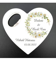 Nikah, Nişan, Kına, Söz, Sünnet, Doğum, Mezuniyet Hatırası Kalp Açacak Magnet MG Atölye