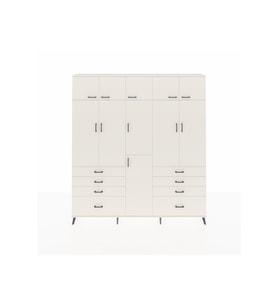Arges Gardrop 8 Raflı 8 Çekmeceli 3 Askılı 220x30x243 Aytaşı-Aytaşı