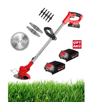 Rodex Çift Akülü Şarjlı Kenar Ot Çalı Çim Biçme Kesme Tırpan Makinesi