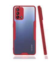 Oppo A74 4G Kılıf Zore Parfe Kenarları Pastel Renk Silikon Kılıf (Kırmızı)
