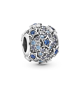 Nur Silver Mavi Yıldızlı Gümüş Charm NUR-BL12463