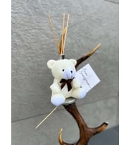Oda Kokusu Çilek Aromalı Beyaz Peluş Ayıcık İçerisinde, Seni Seviyorum Kartlı Hediyelik 15 ML Kalıcı Koku