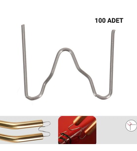 100 ADET 0,8 MM DIŞ KÖŞE PLASTİK KAYNAK ZIMBA TELİ