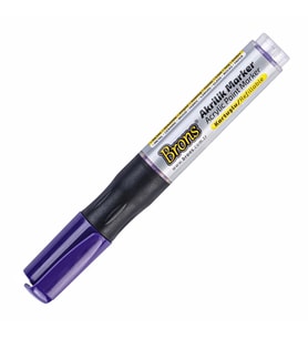 BRONS BR-4018 AKRİLİK MARKER KALEM YUVARLAK UÇ MOR