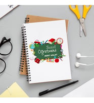 Sınıf Öğretmeni - Öğretmenler Günü Tasarımlı Defter Kişiye Özel
