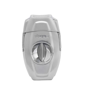 Xikar VX2 V-Cut Puro Kesici, Paslanmaz Çelik Bıçak, 64 Ring Gauge Uyumlu Derin V Kesim Profesyonel Puro Makası, Ergonomik Tek Elle Kullanım Krom