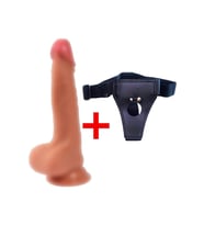 Kolay Temizlenir Ideal Uç Kısım Ve Gövde Acısız Ve Gerçekci Kemerli Dildo+jel
