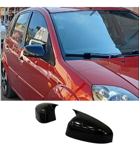 Ford Fiesta MK5 2 Kapı Uymaz Batman Yarasa Ayna Kapağı Parlak Siyah ABS 2006 2007 2008