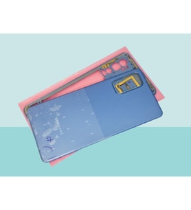 Samsung Galaxy M52 Uyumlu FULL KASA Arka Kapak Batarya Kapağı () - MAVİ