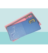 Samsung Galaxy M52 Uyumlu FULL KASA Arka Kapak Batarya Kapağı () - MAVİ