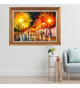 Altın Paspartulu Çerçeveli Tablo N804 (Gold)
