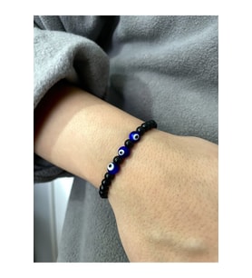 Unisex - Nazar Boncuk Detaylı Şık Bileklik
