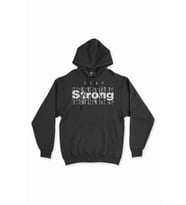 Stay Strong Siyah Sweatshirt Hoodie