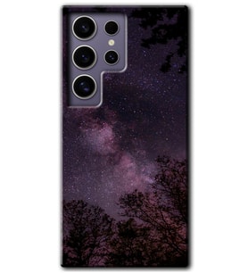 Galaxy S24 Ultra Kılıf HD Desen Baskılı Kılıf - Gece Galaksi