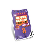 Arı Yayıncılık 8. Sınıf Ingilizce Haftalık Kazanım Deneme Sınavı (Çok Renkli)