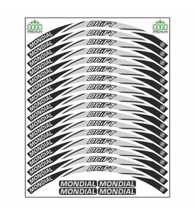 MONDİAL DRİFT L BEYAZ JANT ŞERİDİ