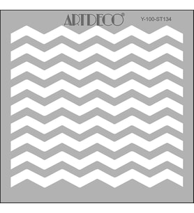 ARTDECO STENCİL 30X30CM ZİGZAGLAR 134