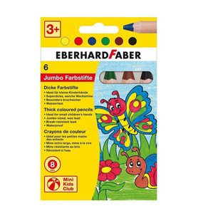 Eberhard Faber Jumbo Pastel Kalemi 6 Renk 8mm Mine 