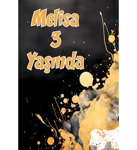 Karanlık Çiçekler Temalı Doğum Günü Afişi 70x100 cm