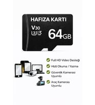4GB V30 Hafıza Kartı Araç ve Güvenlik Kamerası Video Kayıt Class 10 100MB/s Micro SD Kart