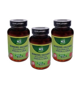 Ncs Berberis Vulgaris Alfa Lipoik Asit Zerdeçal 120 Tablet x 3 Adet (Renksiz)