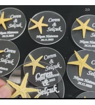 NİŞAN Magneti -  Magnet Nikah Şekeri - Nişan Şekeri - Söz Şekeri - Düğün Magnet - Nişan Magnet - Söz Magnet - Yenidoğan Magnet - Doğum Magnet - Yaş Magnet 7cm