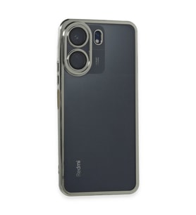 Xiaomi Redmi 13c Kılıf Razer Lensli Silikon - Gümüş