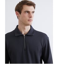 LCW Vision Antrasit Polo Yaka Erkek Kalın Sweatshirt