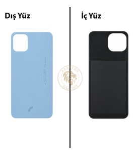 Reeder S23 Max Pro Mavi Arka Kapak Arka Cam Batarya Kapağı Lazer Kesim Kapak Pil Kapağı Back Cover