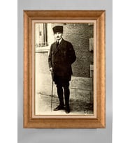 Çerçeveli Paspartulu Atatürk Tablo a775 (Gold)