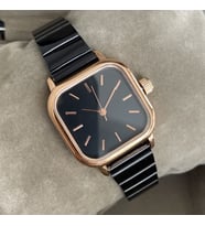 Özel Kutusunda Yeni Sezon Minimal Kare Kadran Çelik Kordon Gümüş ve Rose Gold Renk Kadın Kol Saati Özel Kutusunda Kadına Arkadasa Sevgiliye Ablaya Anneye Ese Hanıma Dogum Gunu Yıldonumu Hediyesi