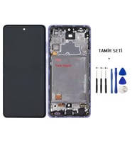 Samsung Galaxy A72 - SM-A725 Uyumlu Lcd Ekran Dokunmatik Servis Lcd ÇITALI MOR + TAMİR SETİ