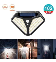 Technojet Solar 102 Ledli Güneş Enerjili 3 Modlu Bahçe Aydınlatması Hareket Sensörlü Lamba
