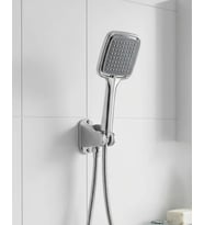 Siyah Duş Seti El Duşu Başlığı Spiral Hortum ve Duvar Askısı Banyo Duş Seti