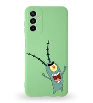 Samsung Galaxy M23 Uyumlu Lansman Kılıf Altı Kapalı İçi Kadife   Plankton Tasarımlı  Kapak (Şeffaf)