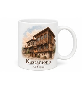 Kastamonu Ahşap Konaklar Baskılı Kupa Bardak Hediye Özel Tasarım