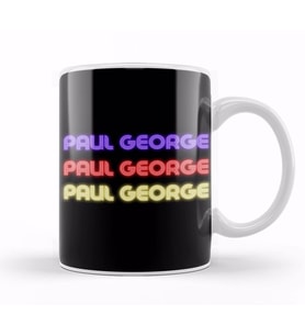 Paul George   Basketball gifts Vintage Retro Rainbow Quotes For BOYS AND Dad Kupa Bardak Porselen