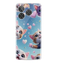 Era 50 Kılıf HD Resim Baskılı Kalp ve Kedi StKd -035