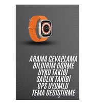 Mey İthalat® Akıllı Saat Arama Cevaplayan Bildirim Görme Yeni Nesil Bluetooth Bağlantılı