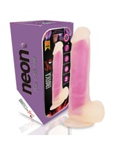 NEON ELITE Glow in the Dark  - Karanlıkta Parlayan Dildo Ultra Realistik Yapay Penis Vibrator Pembe