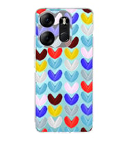 PrintiFy Tecno Spark Go 2023 ile Uyumlu Water Color 1  Kamera Korumalı Şeffaf  Kılıf