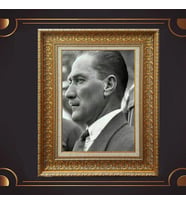 ÖZEL SERİ ALTIN VARAKLI ATATÜRK TABLO S1028