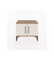 Arges Komodin Tek Raflı 2 Kapaklı 60x30x48 Çam-Aytaşı
